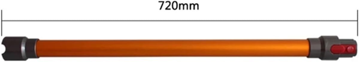 Extension Rod，Compatible for Dyson，V7/V8/V10/V11 Metal Quick Release Straight Pipe Bar Handheld Wand Tube Vacuum Parts Orange