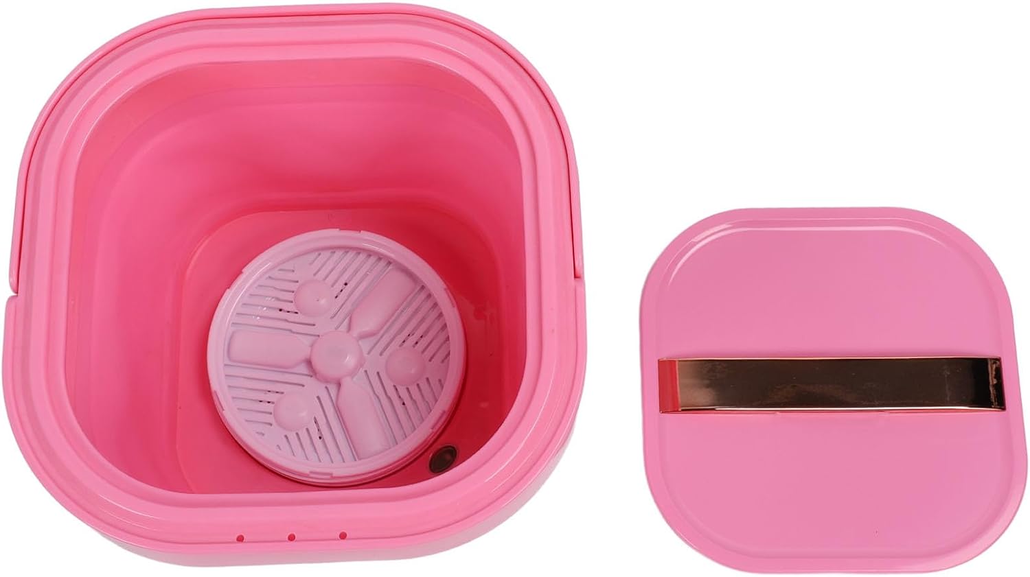 Portable Derwear Ng Rechargeable Foldable Wa Dryer for Travel Cam Apartment - Foldable Laundry et Washer (Pink)