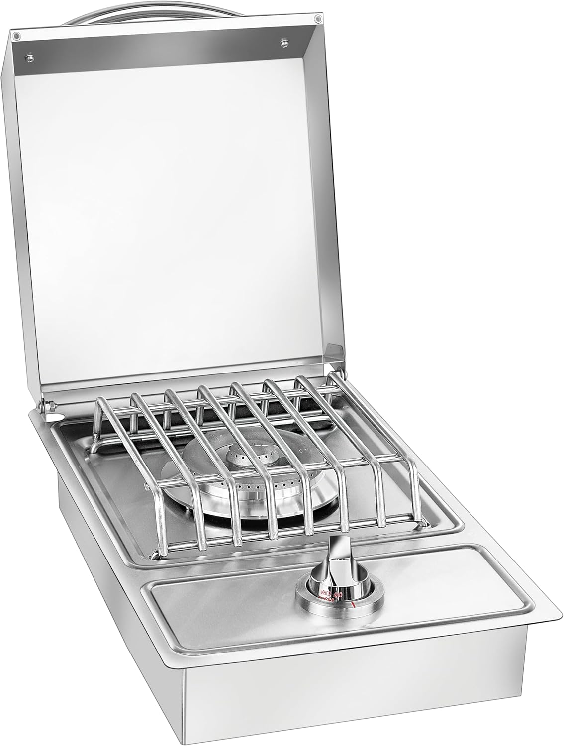 Bullet by Bull Classic Single Side Burner Stainless Steel Drop in for Outdoor Kitchen BBQ Island Liquid Propane