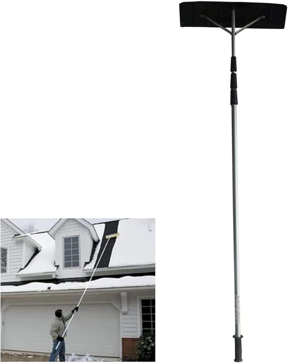 Snow Rake Lightweight Snow Shovel Roof Rake, Non-Slip Design, Winter Snow Removal Equipment, Household Snow Removal Tools, Aluminum Material
