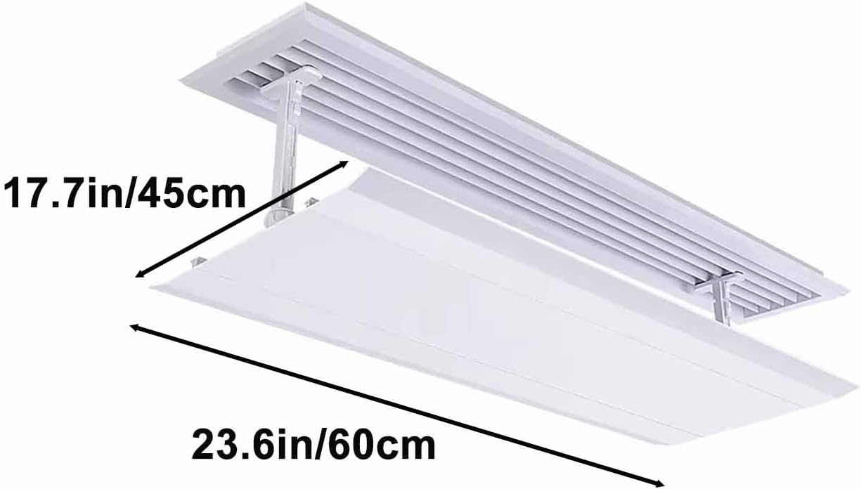 Adjustable Air Conditioner Windshield, Central AC Air Conditioner Deflector, Universal ac Vent Deflector, for Home, Office and Commercial Use