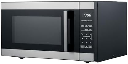 1.6 Cu ft Countertop Microwave Oven with Sensor Cook and Stainless Steel Design
