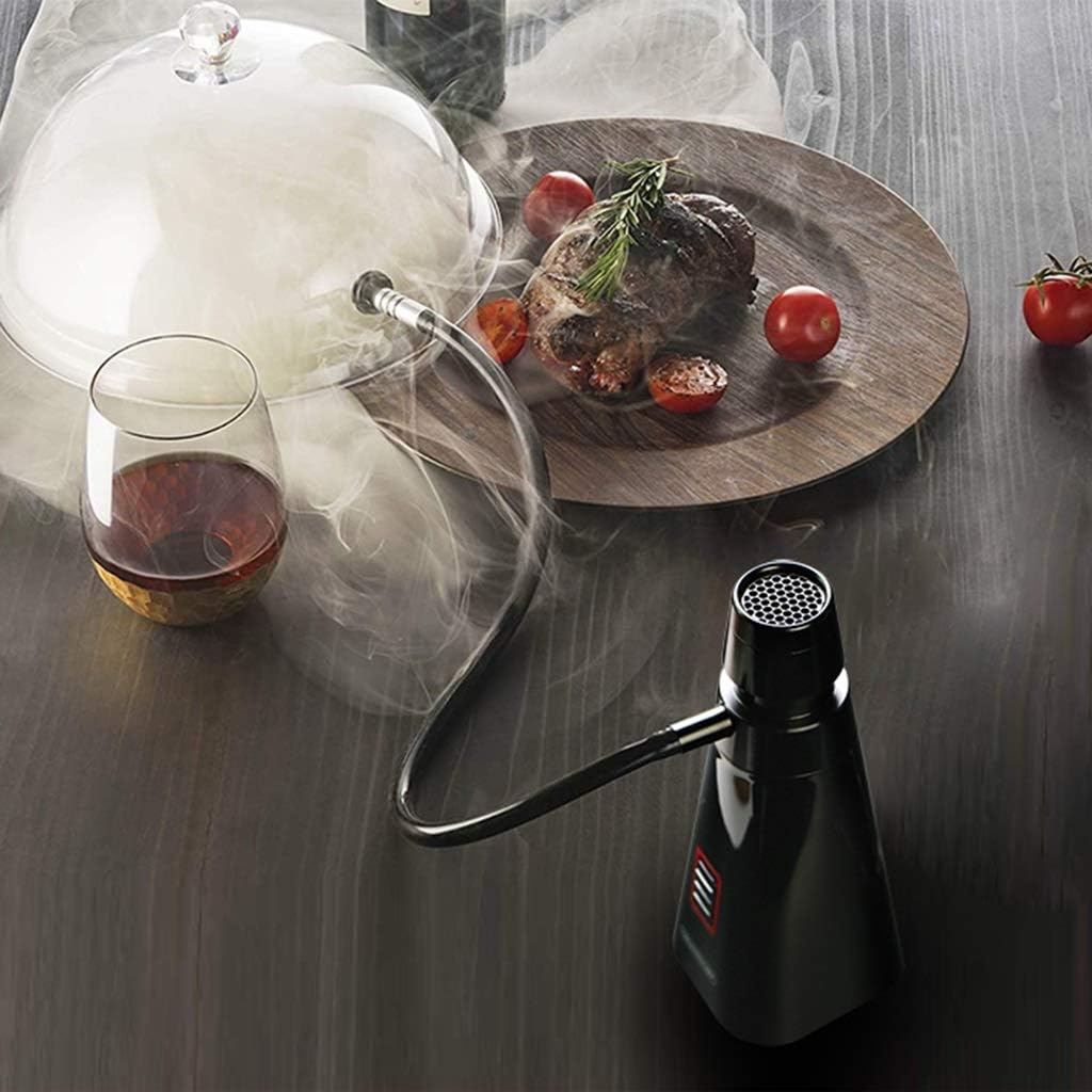 Smoking Gun & Portable Smoke Infuser Multi-Purpose Food Smoker, Battery Operated, Can Be Used to Make Cocktail, Salmon, Beef, Etc, Wood Chips Include