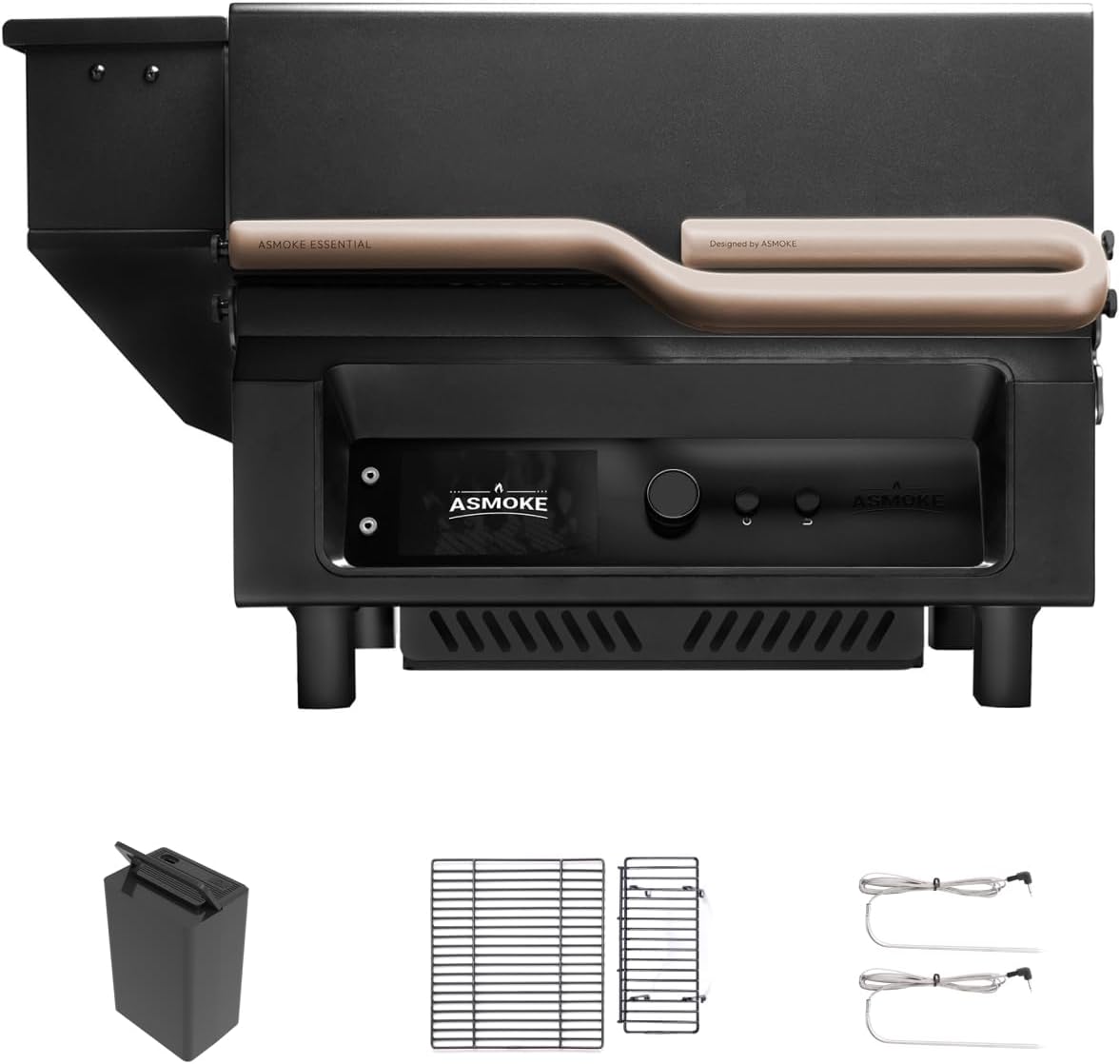ASMOKE Essential– Guga’s Pick | Smart Portable Wood Pellet Grill & Smoker with 5