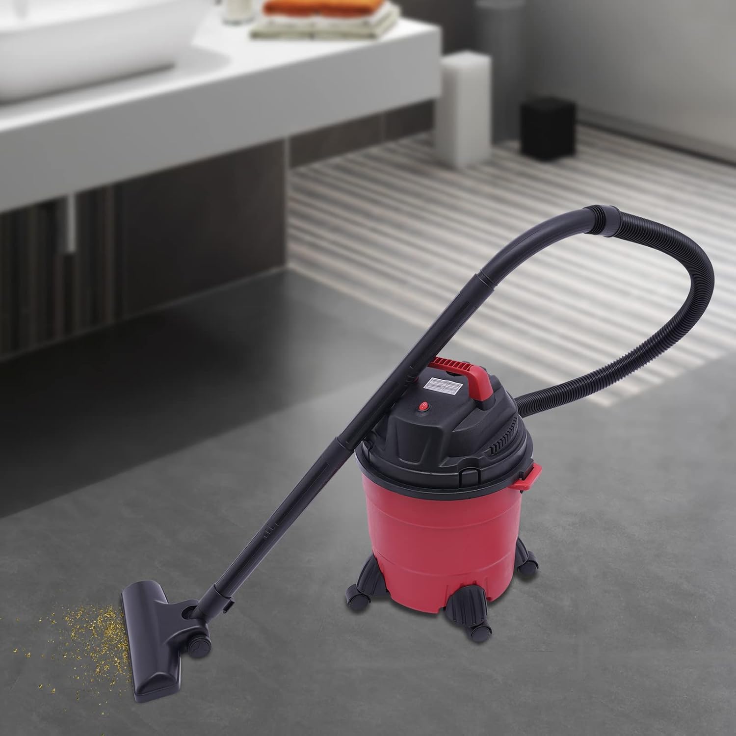 3 in 1 Wet Dry Vacuum Cleaner, Portable Wet Dry Vacuum Cleaner Workshop Air Blower Duster for Garage, Car, Home & Workshop 4 Gallon