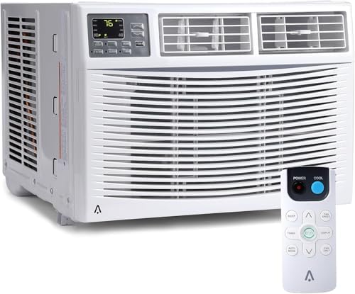 White Window Air Conditioner,Window Mounting Kit, 115v Wall Window Ac Units, 12000 BTU Air Conditioner Wi-Fi Enabled, Remote Control, Energy Efficient for Living Room, Office