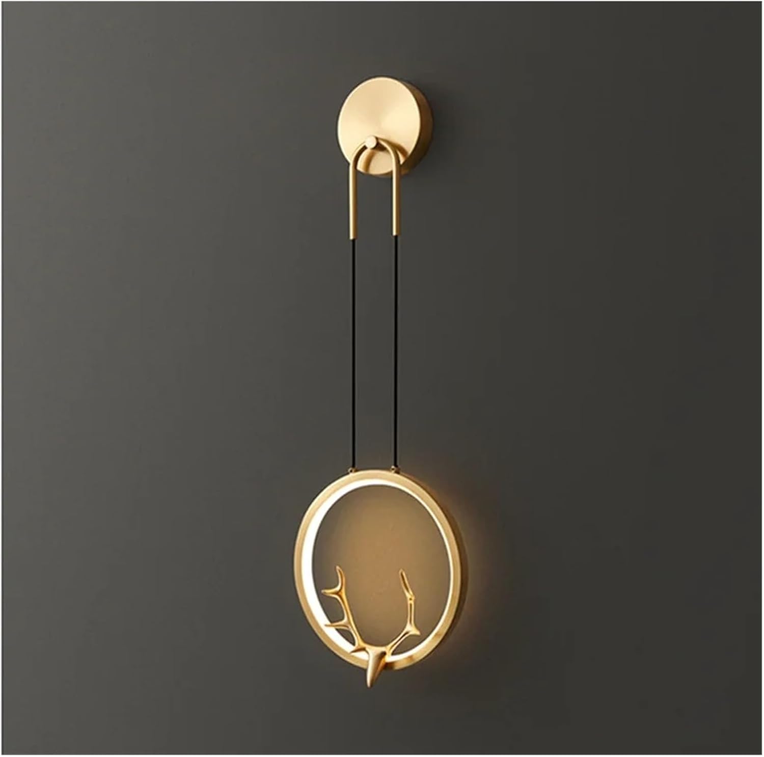 Contemporary Copper Wall Light LED 3 Colors Brass Gold Sconce Lamp Creative Antlers Decor for Home Living Bed Room ﻿,Household