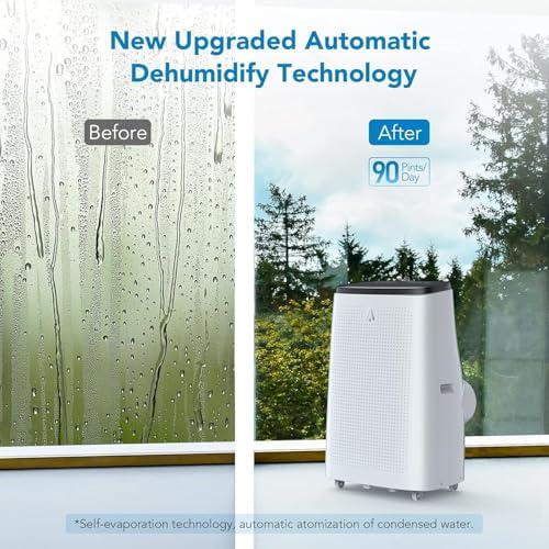 Portable Air Conditioner 14000BTU, Room Ac Unit With Window Kit, Remote Control, Cool, Fan & Dry, Floor Air Conditioner for Bedroom, Sleep Mode/24Hrs Timer, Low Noise, Fast Cooling for 700 Sq.Ft