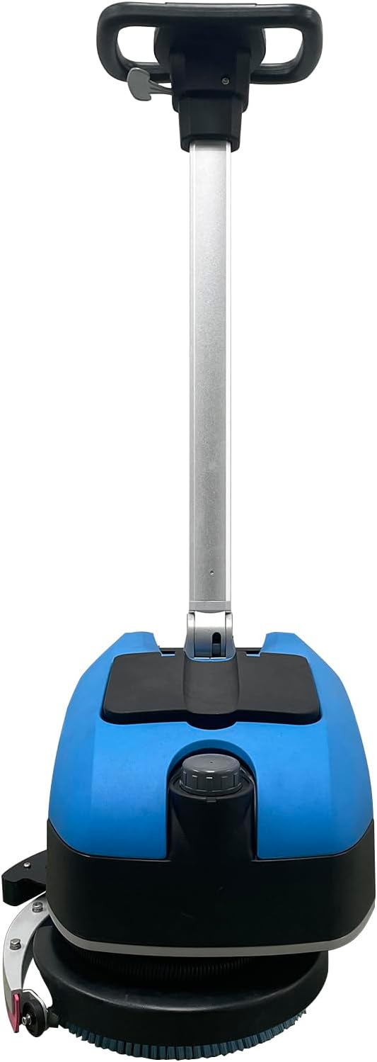 Portable Floor Scrubber Machine，Bidirectional 180 Degree Rotation Brush(Push Forward/Backward) ， Powerful 200W Motor ，for Large Areas Cleaning Works,Hotels,Office