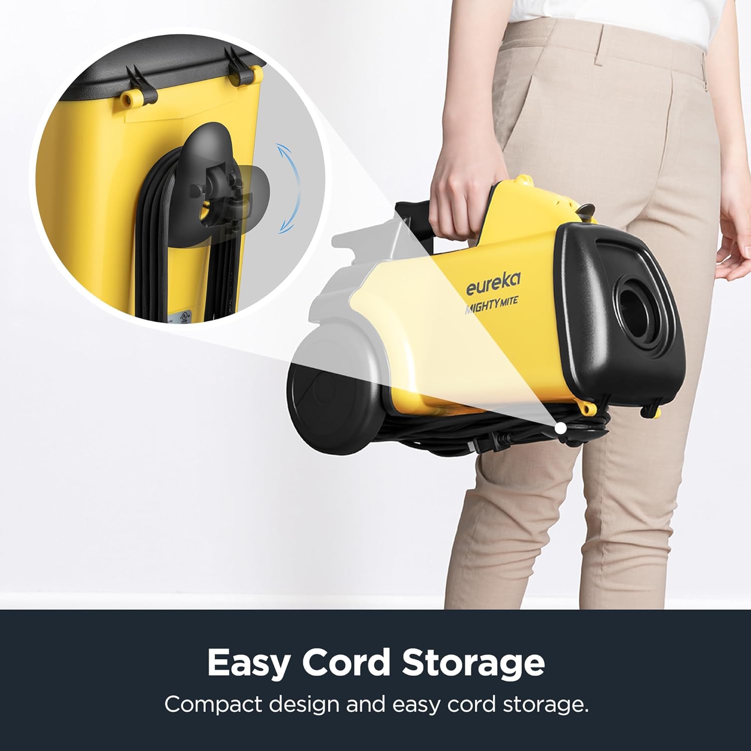 Nostalgia Retro Countertop Microwave Oven - Large 800-Watt - 0.9 cu ft & Eureka 3670M Canister Cleaner, Lightweight Powerful Vacuum for Carpets and Hard floors, w/ 5bags