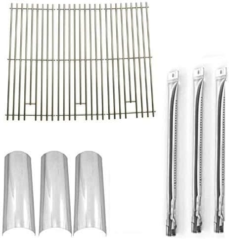 Master Forge SH3118B Replacement Kit Includes 3 Grill Burners, 3 Heat Shields and 3 Stainless Grates