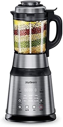 Joydeem Countertop Blender VK-1802, Cooking Blender for Soy Milk Soup Porridge and Milkshake, Juicer with Vacuum Pump, Support Pre-set & Keep Warm, 59Oz,1000W, Black