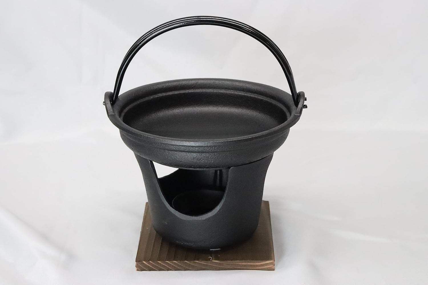 Asahi Nambu Iron Sukiyaki Iron Pot for 1 Person Stove Set, Commercial Use