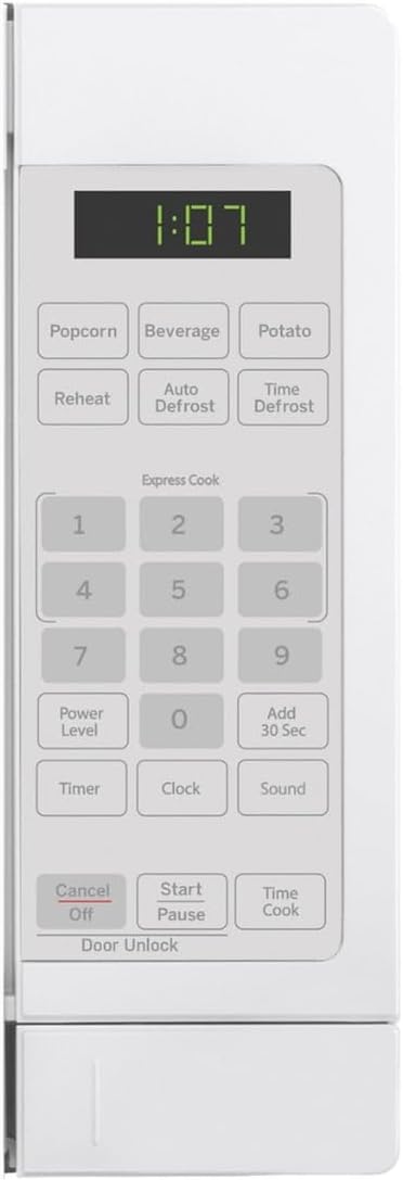 Compact 0.7 Cu. Ft. Countertop Microwave Oven with 6 Auto Cooking Settings & Child Lock - Efficient & Easy to Use