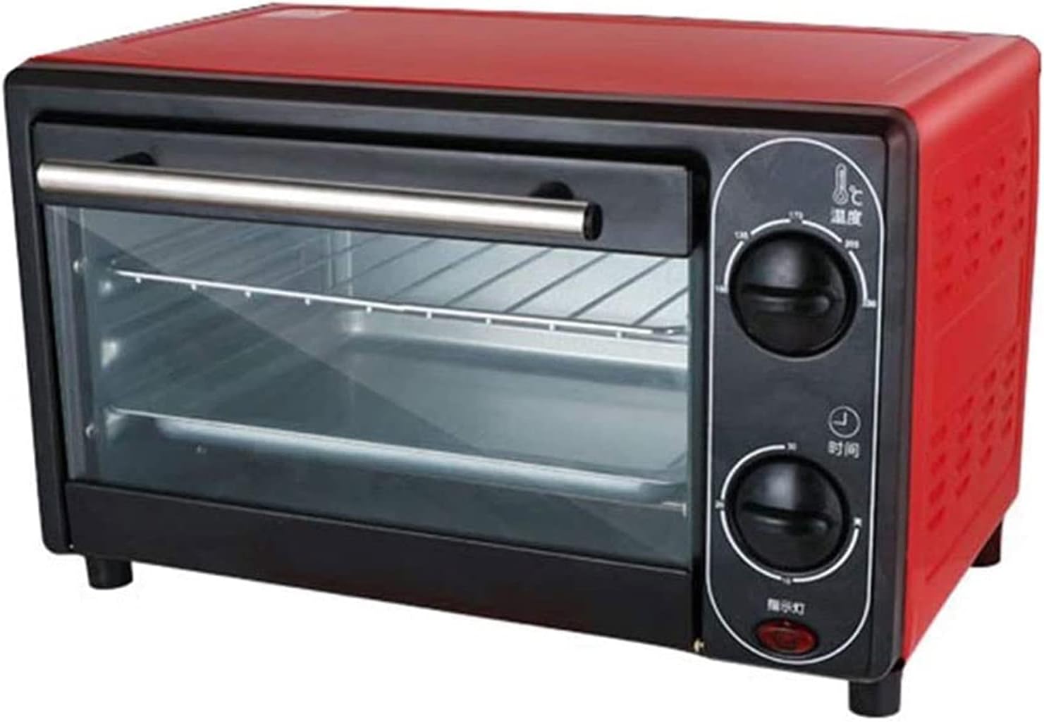 Convection Toaster Oven Cooker, Rotisserie + Electric Air Fryer with Non-stick Fry Basket, Baking Pan & Rack, Skewers, Drip Tray 12L