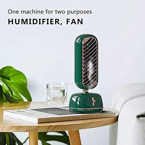 Portable Air Conditioner Fan,3 Speed Personal Evaporative Air Cooler - USB Quiet Air Humidifier, for Desk, Office, Bedroom (Color : White)