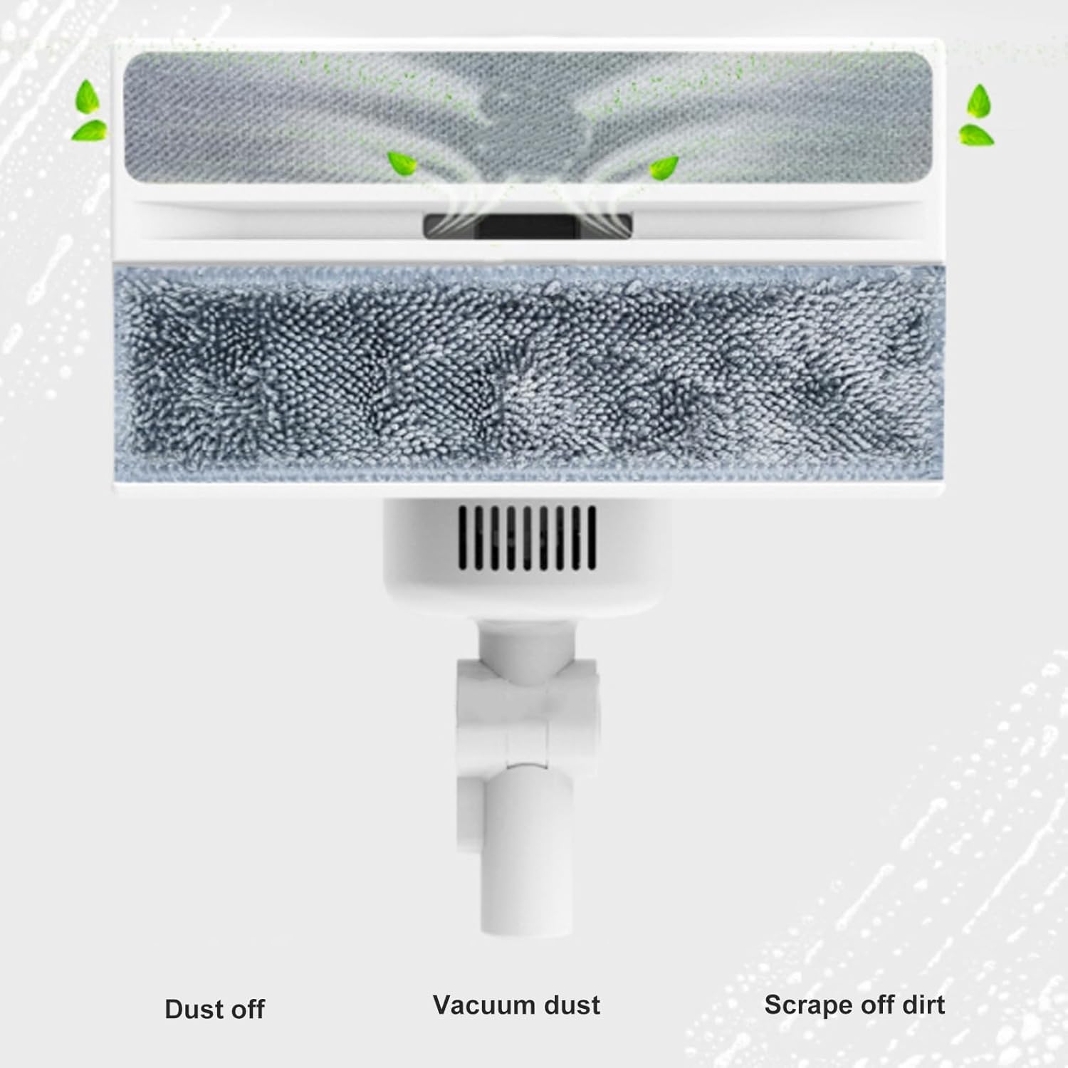 Handheld Window Cleaner,4 in 1 Dusting Vacuuming Scraping Wiping USB Rechargeable Telescopic Cordless Window Vacuum Electric Glass Cleaning Tool for Glass Tile Car Window