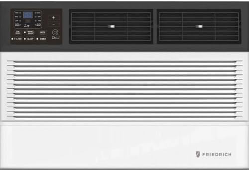 Friedrich 8,000 BTU Smart Window Air Conditioner with WiFi, Quiet & Energy Efficient AC for Rooms up to 350 Sq. Ft. – Bundle with UAX Surge Protector & 1-Year CPS Warranty
