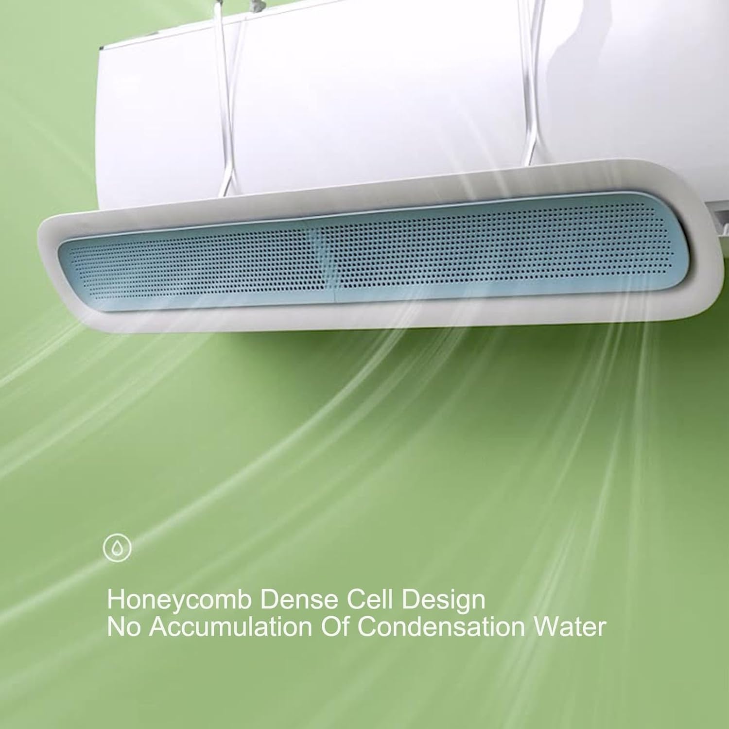 Air Conditioning Deflector,Adjustable Air Conditioner Wings,Anti-Direct Inflation for Air Conditioning, Easy Installation Adjustable Air Windshield Cooled Baffle for Air Conditioning