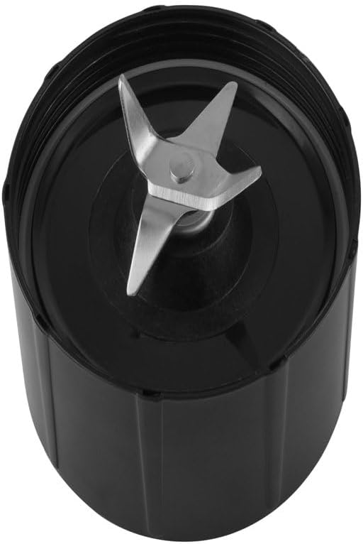 Black Single-Serve Blender with 1 Travel Lid, 16 oz, New Black