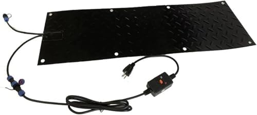 Heated Snow Melting Mat - Anti-Slip Rubber Heated Stair Mat for Snow and Ice, 10x48inch-1 Piece