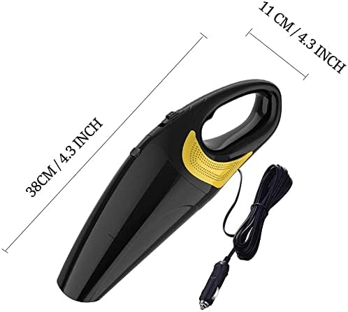 Wired Car Vacuum Cleaner Portable Handheld Cigarette Light Charging 120W Wet&Amp;Dry Home Car Vacuum
