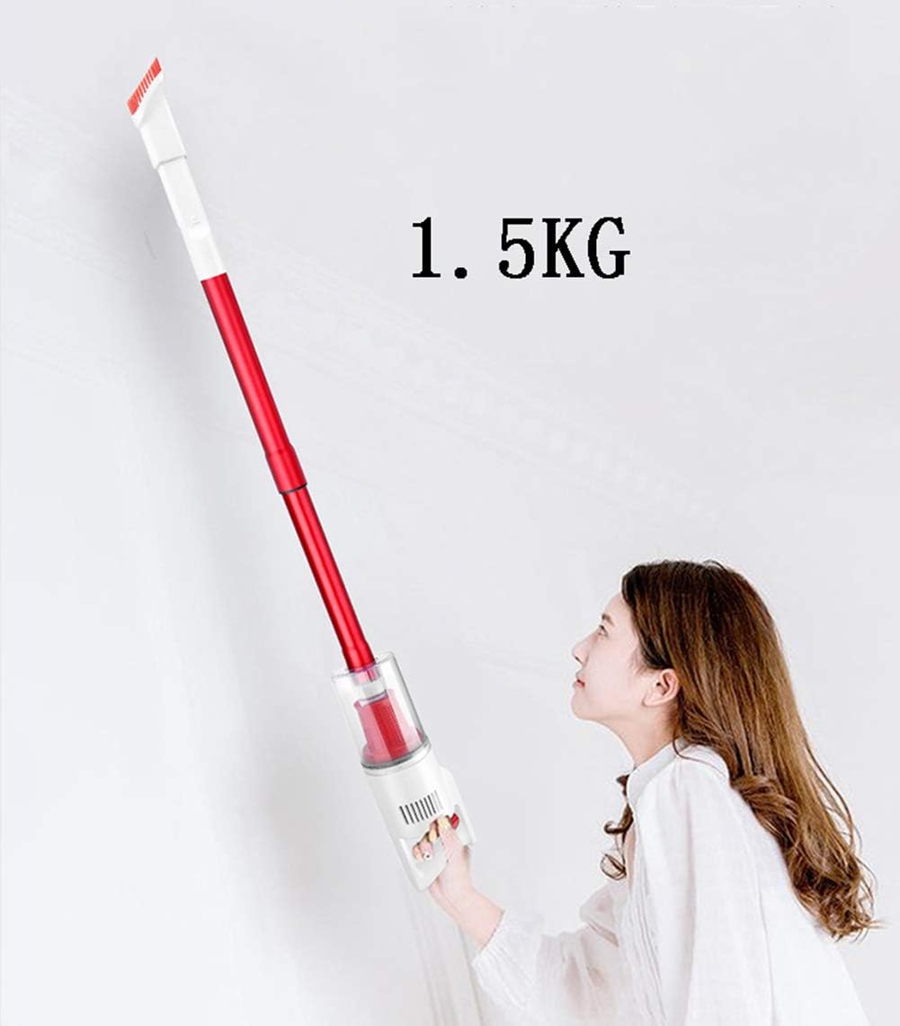 Cordless Vacuum Cleaner, Handheld Stick Vacuum Lightweight 8Kpa Power Suction 2-in-1, Low-Noise, for Home and Car Cleaning