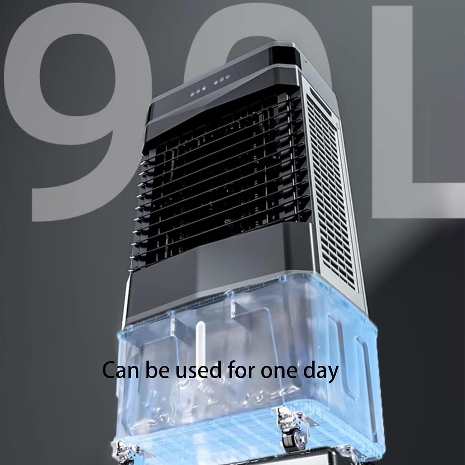 Portable Air Conditioners, Evaporative Air Cooler with Big Water Tank and 3 Speeds, Personal Swamp Air Cooler for Rooms Office(48 * 35 * 115cm)