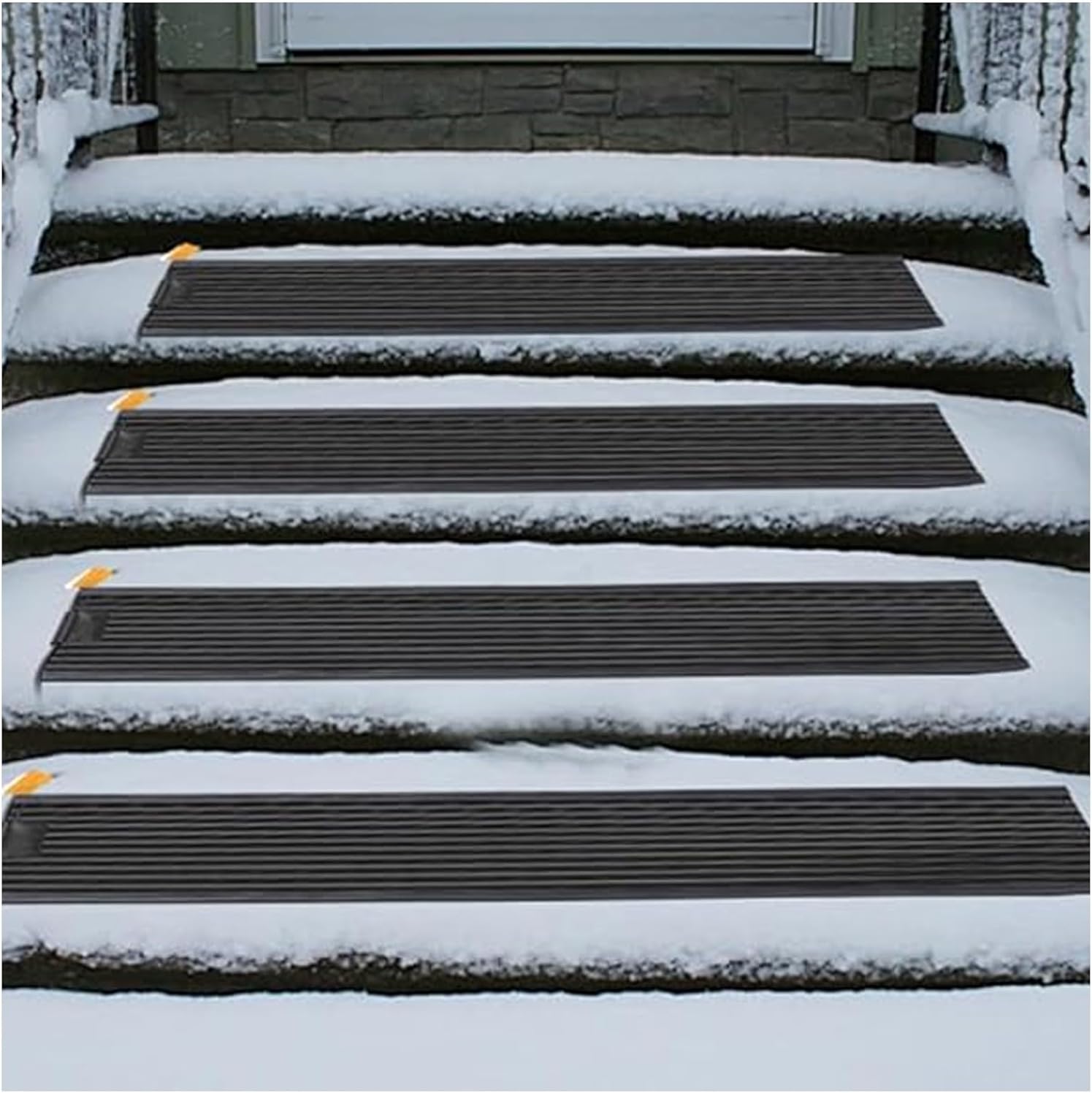 Heated Snow Melting Mats, Outdoor Snow Mats with Cold Resistance Easy Installation, Heated Mats Outdoor for Driveways Porches(33 * 300,20 Slice)