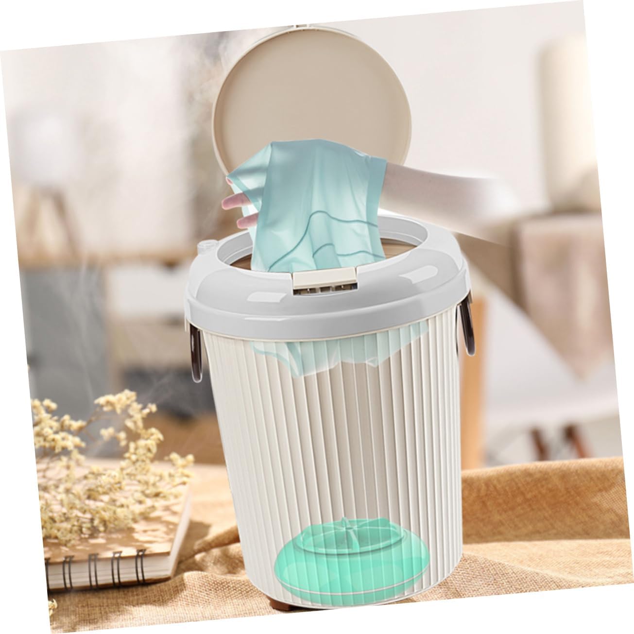 POPETPOP Portable Mini Washing Machine Compact Usb Electric Washer for Apartments Rvs and Camping with Sterilization Function Capacity Easy to Carry