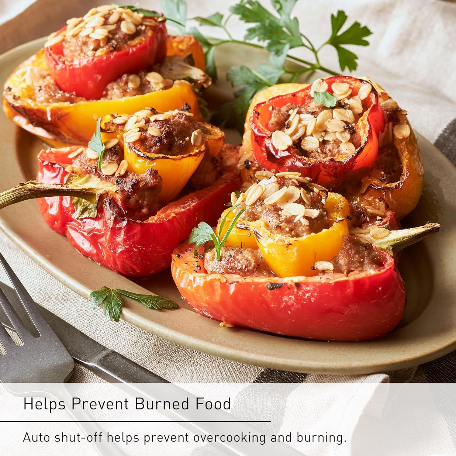 Panasonic FlashXpress Toaster Oven Countertop, Compact 4 Slice Toaster Oven w/Double Infrared Heating, PFAS-free, 6 Auto Cook Options & Precise Temperature Control, 1300W - NB-G200P (Stainless Steel)