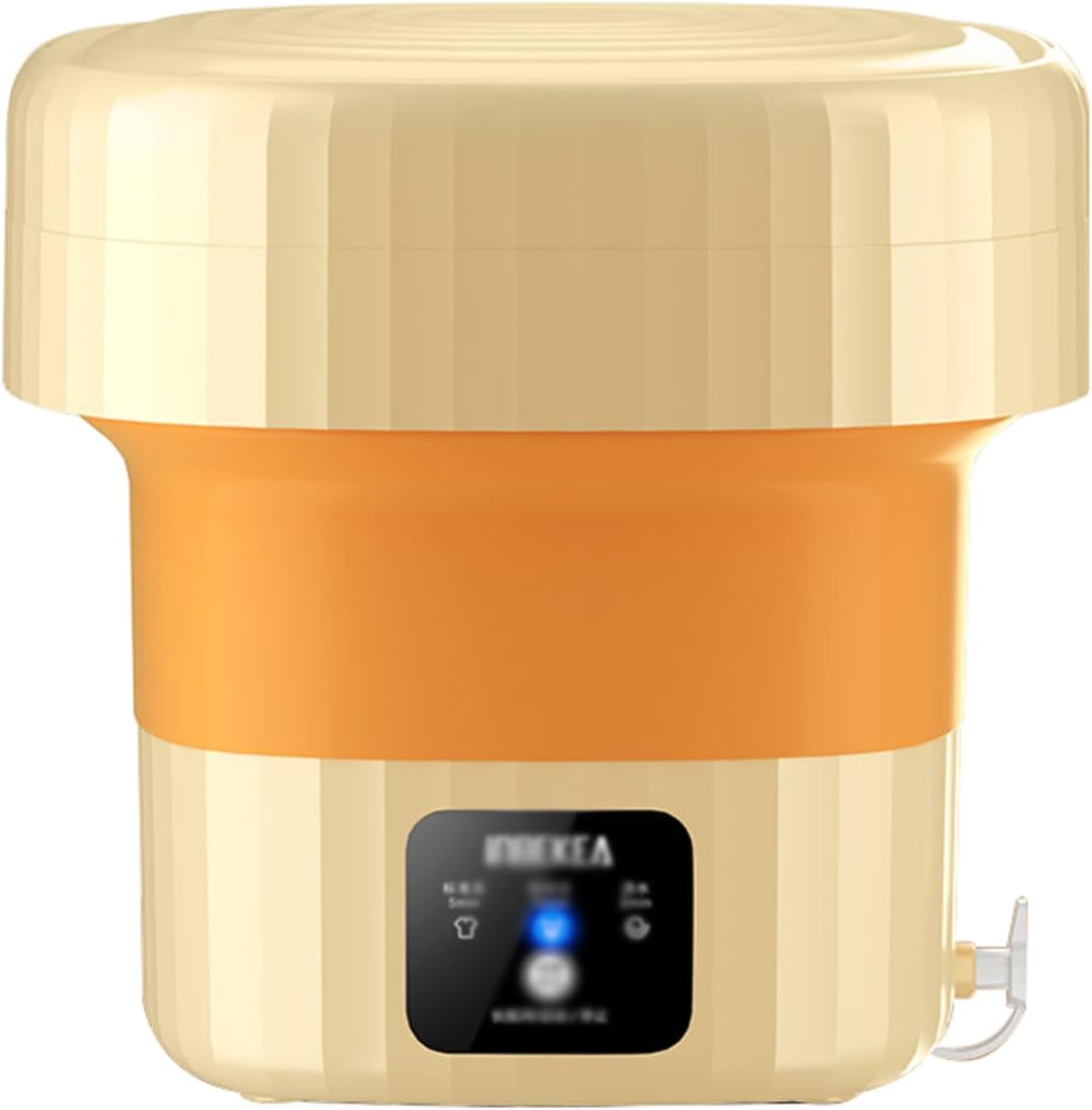 Portable Washing Machine,Folding Mini Washing Machine Sterilization Drying Washing Machine for Baby Clothes, Underwear or Small Items, Apartment, Dorm, Camping, RV Travel Laundry,Orange