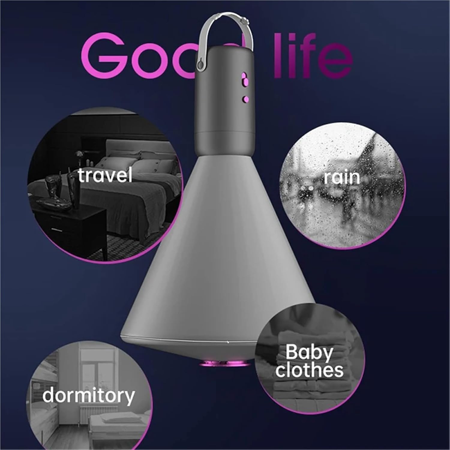 Portable Clothes Dryer, Multi-function Mini Electric Clothes Dryer Portable Clothing Shoes Heater,for Travel,Apartment(YE Standard)