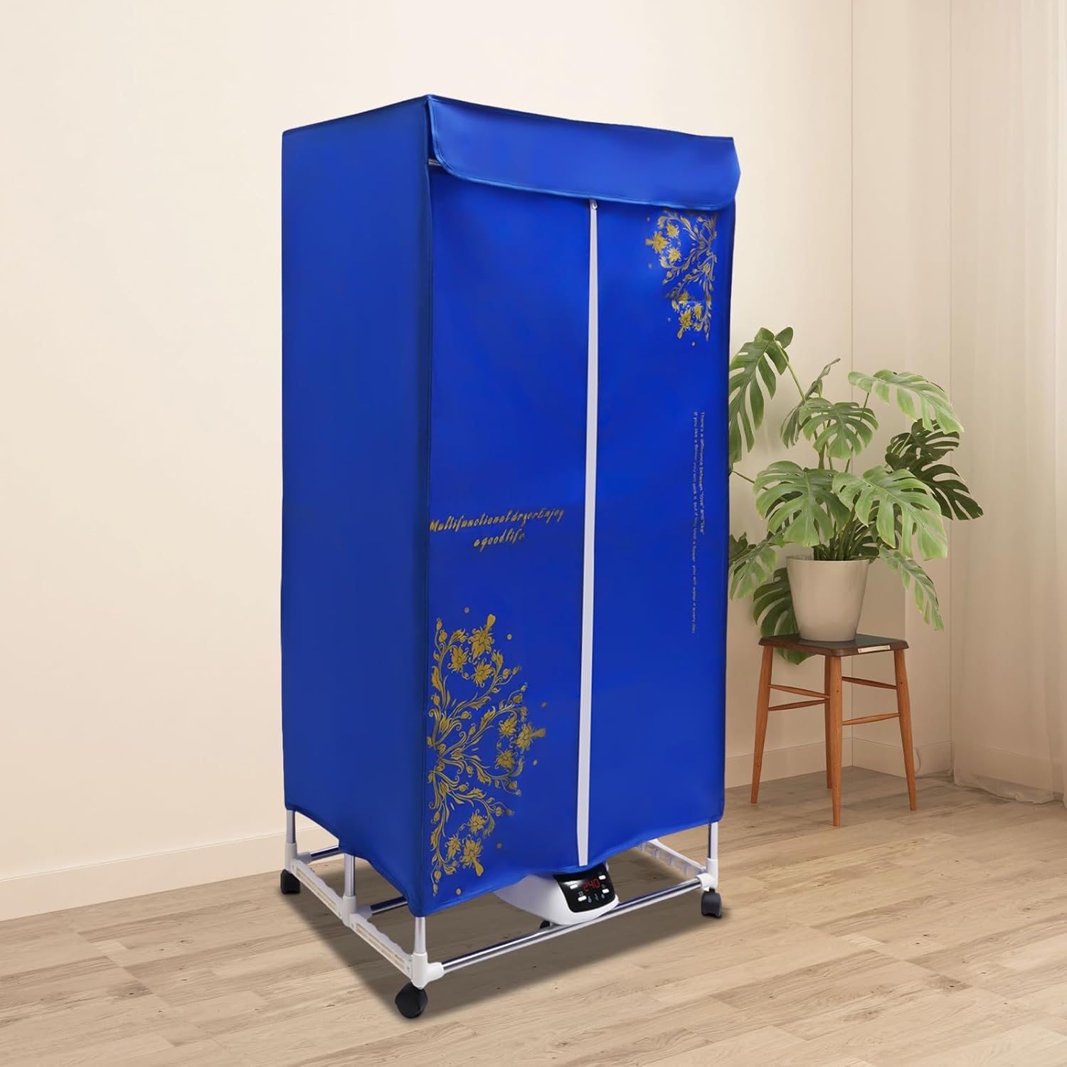 Portable Clothes Dryer 1500W Drying Machine Travel Electric Clothes Drying Compact Dryer Machine with Timer for Apartments Home Dorms Travel RVs