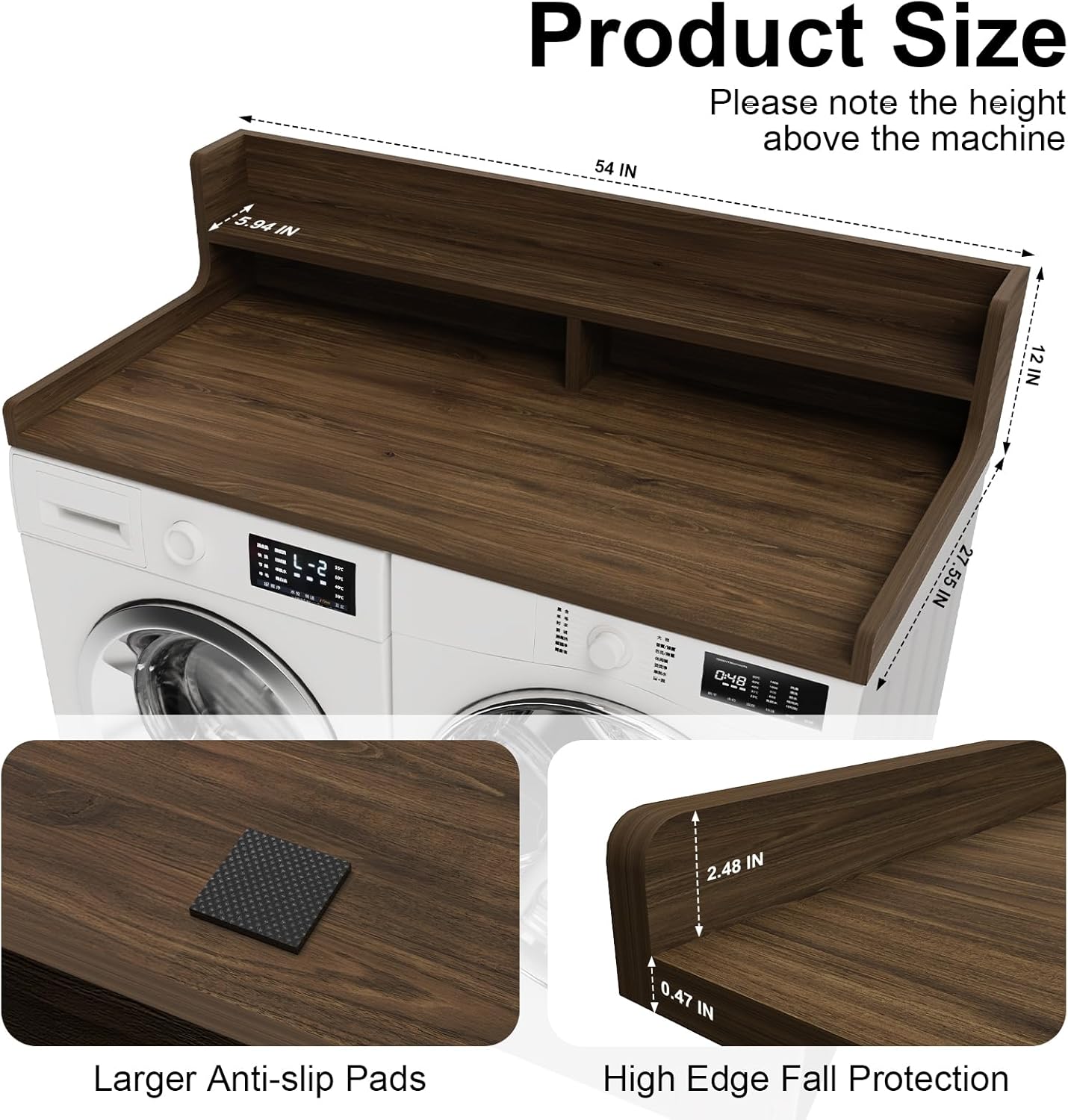 Washer Dryer Countertop, 54