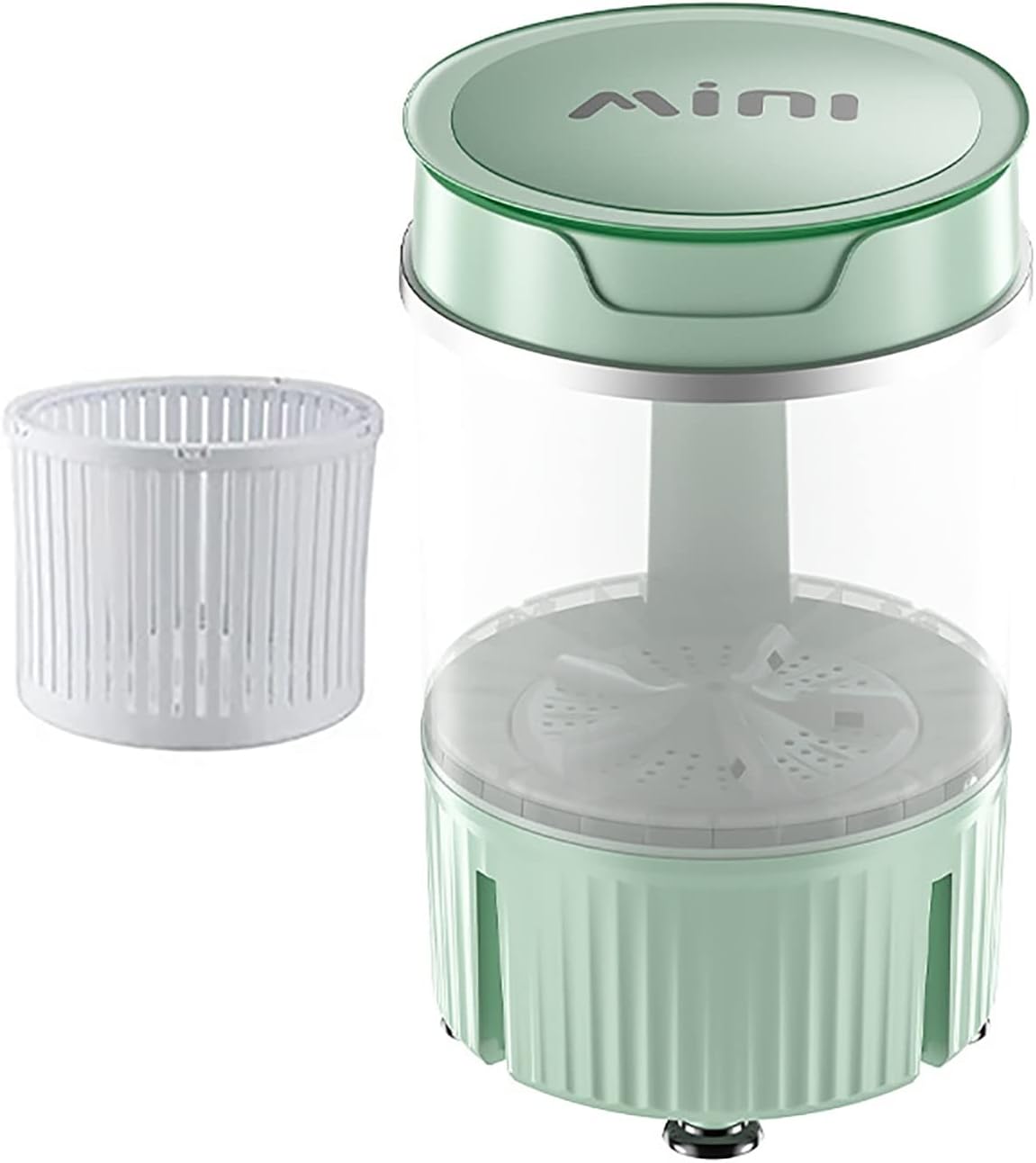 Portable Washing Machine, Mini Washer, Underwear Bucket Washing Machine, for Apartments, Dormitories, Camping, Rv (Color : Green)