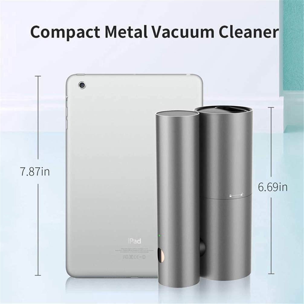 USB Vacuum Cleaner Handheld Rotatable Mini Vacuum for Car Home High Power Cordless Portable Vacuum Wet Dry Red (Blue)