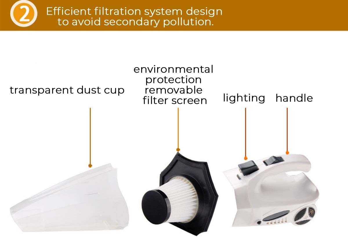 4-in-1 Handheld Car Vacuum Cleaner with Digital Tire Inflator Pump Pressure Wet and Dry Use Portable Vacuum Cleaner