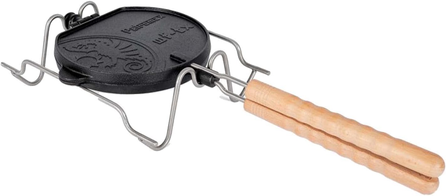 Petromax 13794 Camping Outdoor Cookware Waffle Making Family Loading Waffle Iron