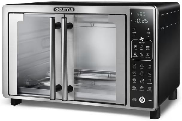 Gourmia Digital Air Fryer Toaster Oven with Single-Pull French Doors