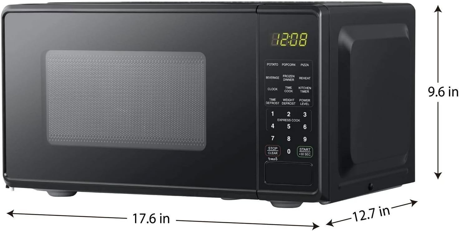 Microwave 0.7 cu. ft. Compact Countertop Black White Red Original Equipment Manufacturer
