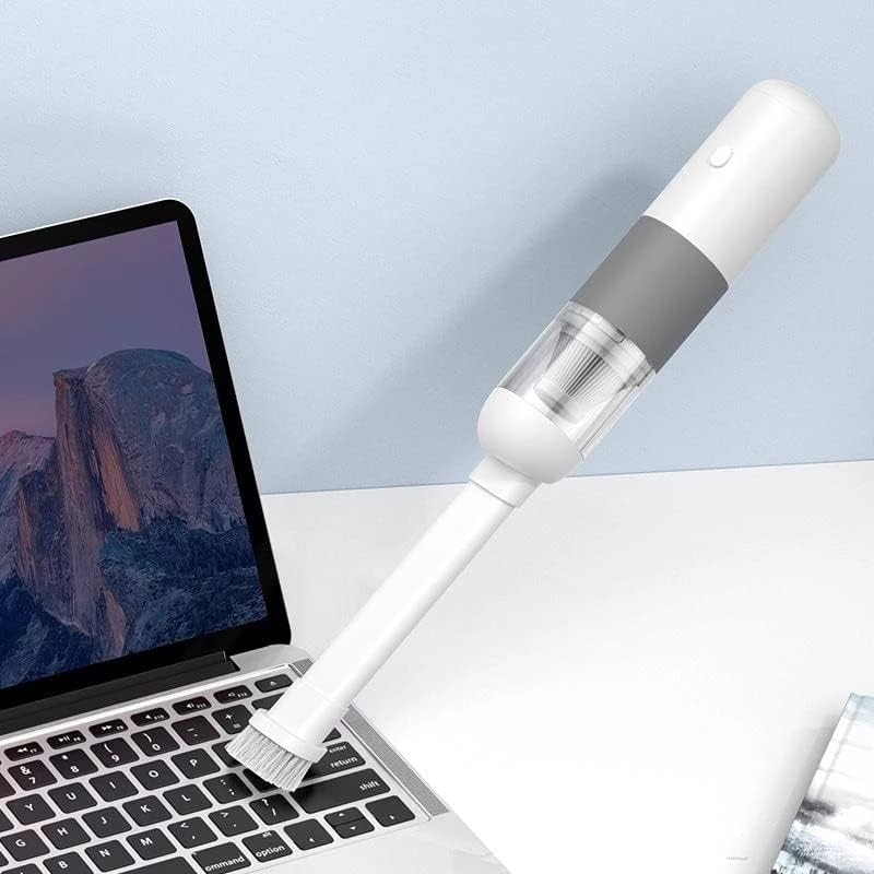 Hand Held Vacuum, WirelessVacuum Cleaner Cordless Handheld Vacuum Home Dual Use Vacuum Cleaner with Built-in Battrery (Color : White Orange)