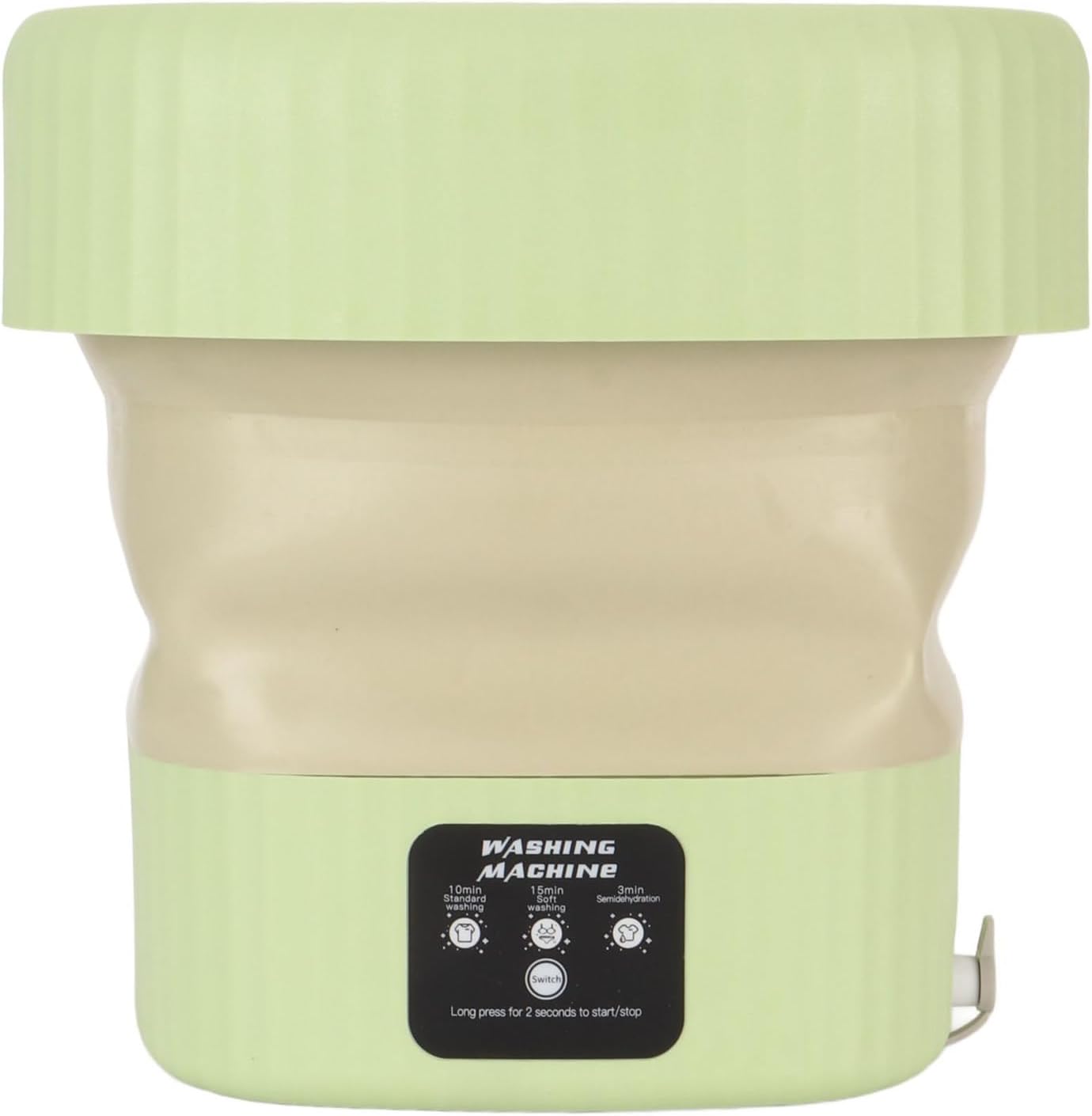 10L Low Noise Underwear Washing Machine Foldable Washing Machine Convenient Mini 3 Timed Automatic Washing Washing Machine Portable Laundry Equipment for Dormitory Hotel Travel (US Plug)