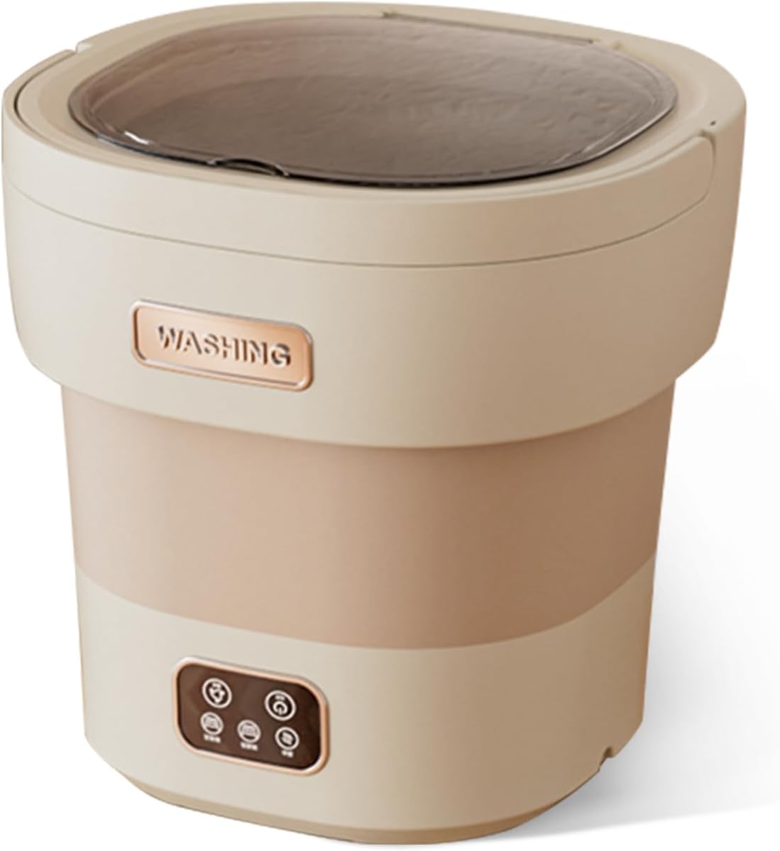 Garvee Mini Portable Washing Machine and Dryer, 12L Folding Compact Small Washer Fully Automatic 3 Cleaning Modes Collapsible Camping Washer for RV Dorm Travel Hotel Laundry