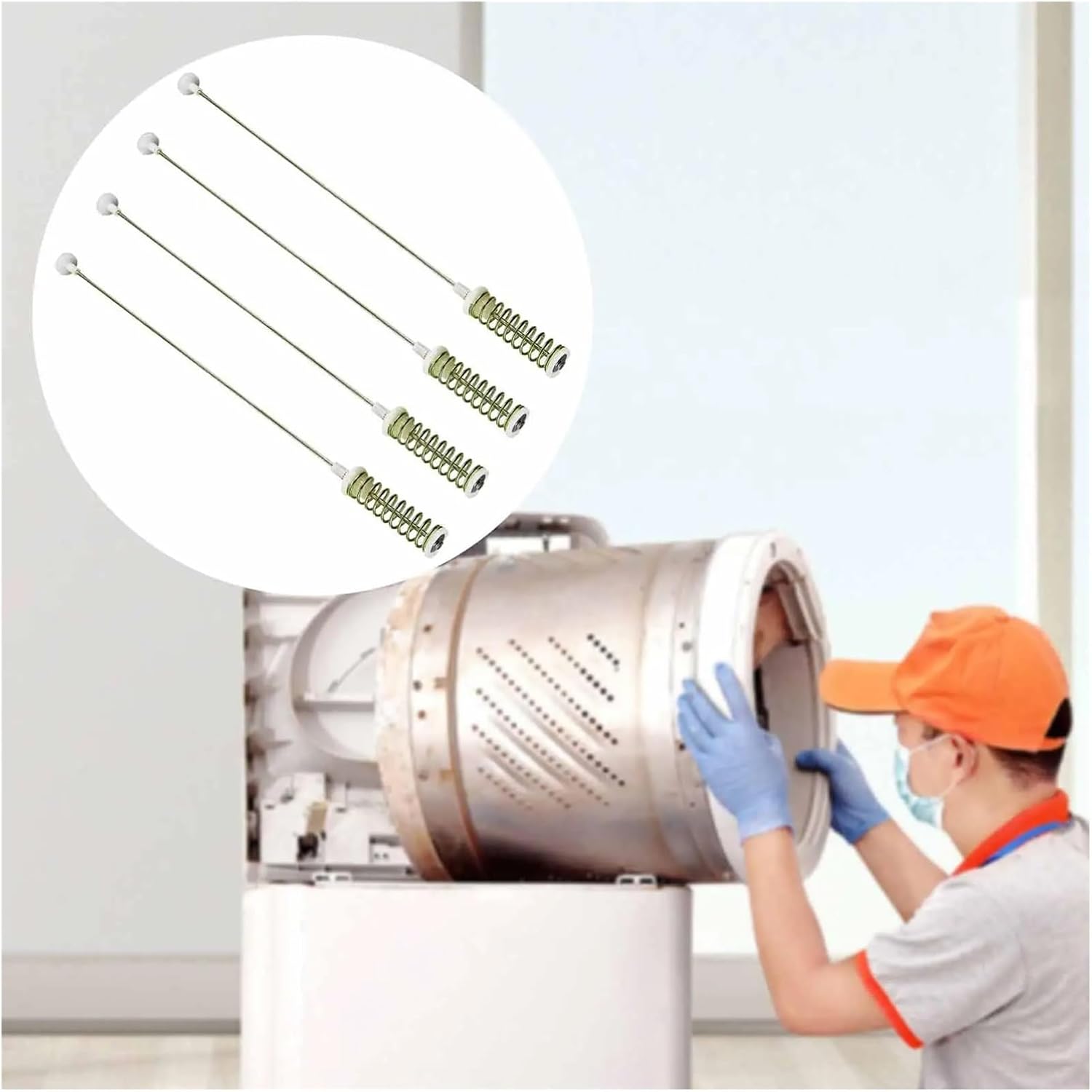 4 Pieces DC97-16350E Washers Hanging Rod Laundry Appliance Parts Simple Washing Machine Parts