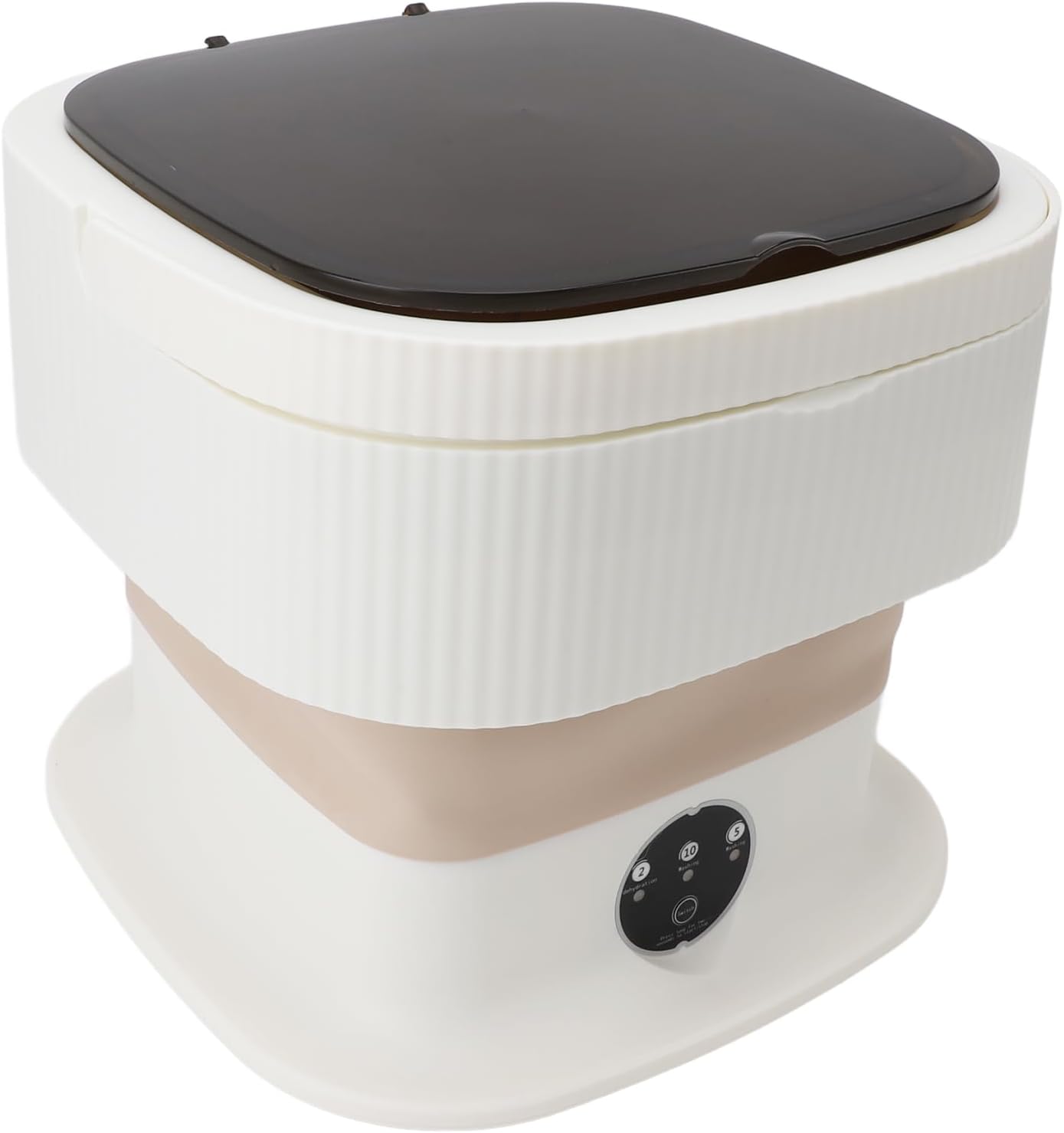 Mini Foldable Washer, Portable Washing Machine with 3 Modes Deep, Large 11L Capacity, Small Laundry for Travel, Apartment, RV (Khaki)