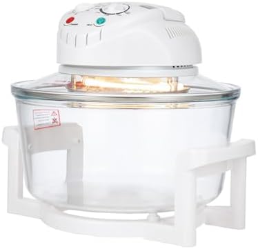 Air Fryer 8-in-1, Compact Air Fryer with 12L Capacity, Microwave, Freezer & Dishwasher Safe, Non Toxic Glass Portable Cooking System, 6 Cup Glass Containers,Air Fry