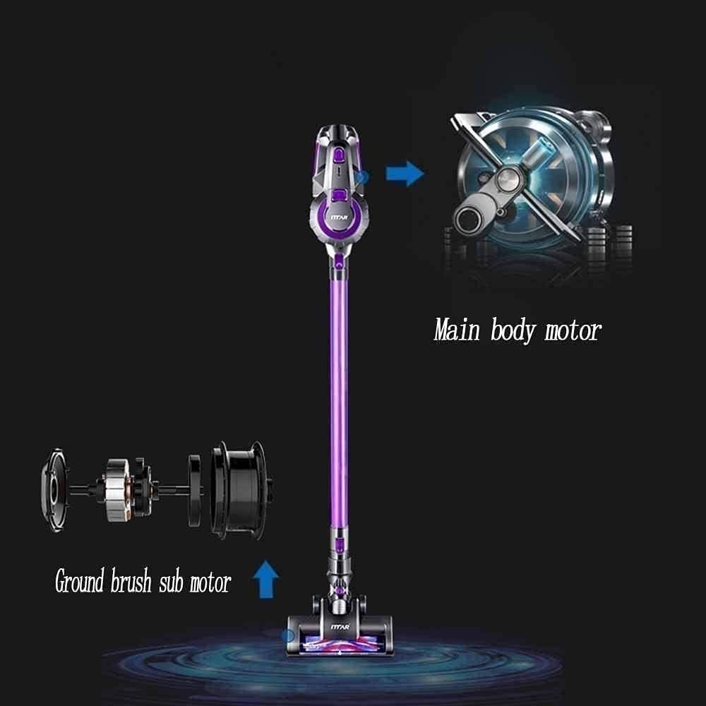 Cordless Vacuum Cleaner, Stick Vacuum Cleaner, 12KPa Powerful Suction, Quiet, Lightweight, Removable Handheld, Very Suitable for Families, Cars, Office Cleaning