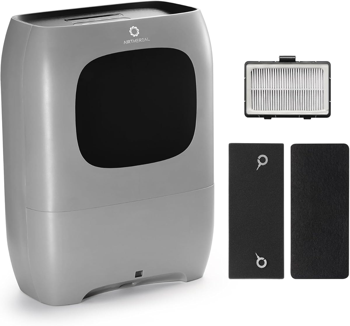 AIRTHEREAL 1500W Automatic Vacuum Dustpan with Nozzle Attachment, Hands-Free Operation, 20KPa Suction Power Multi-Mode Floor Cleaning