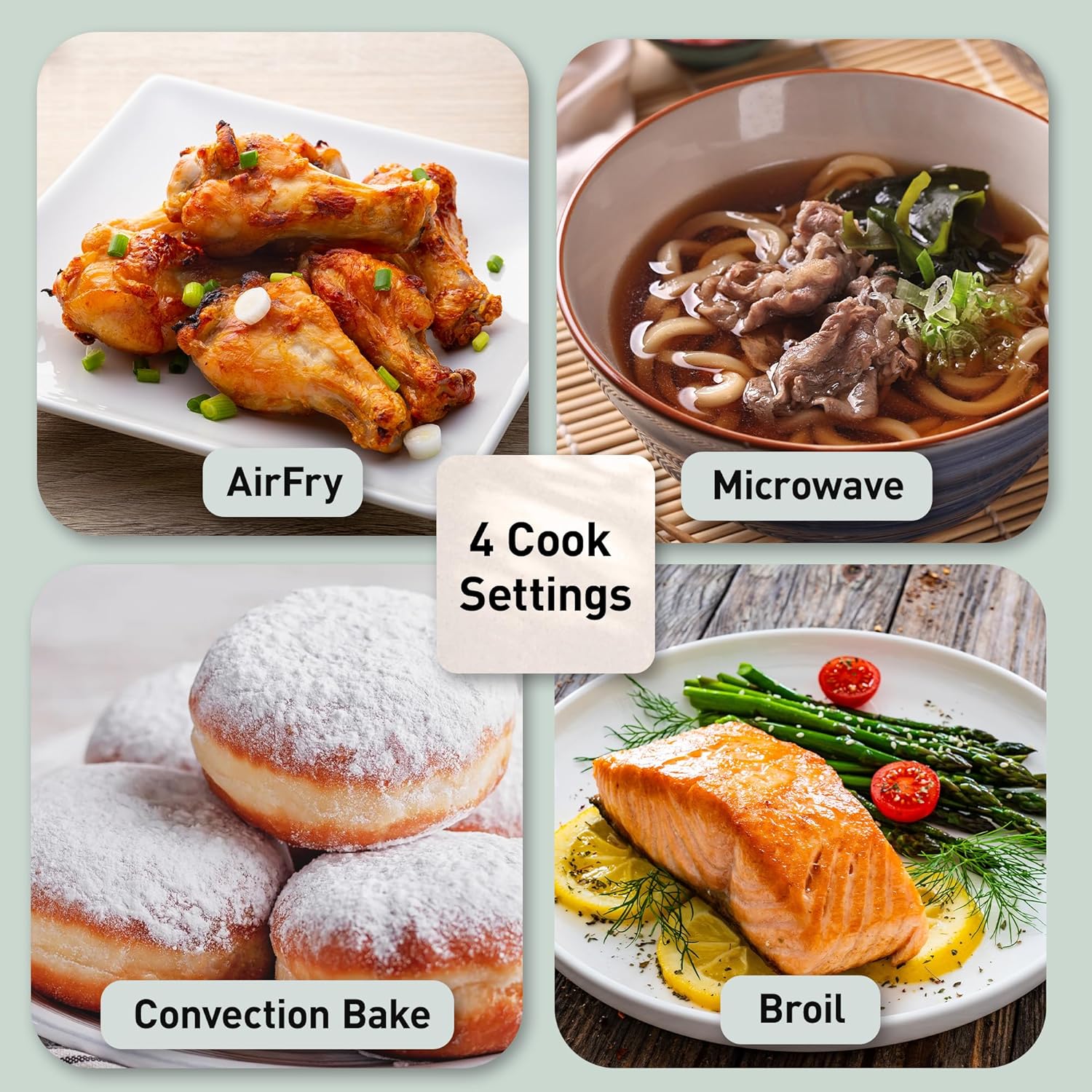 Panasonic HomeChef Connect Microwave Oven, Smart Multi Oven, Connected App for Automated Meal Prep, 4 Cooking Modes, Air Fryer, Convection Bake, FlashXpress Broiler, 1000W, 1.2 cu. Ft. - NN-CV87QS